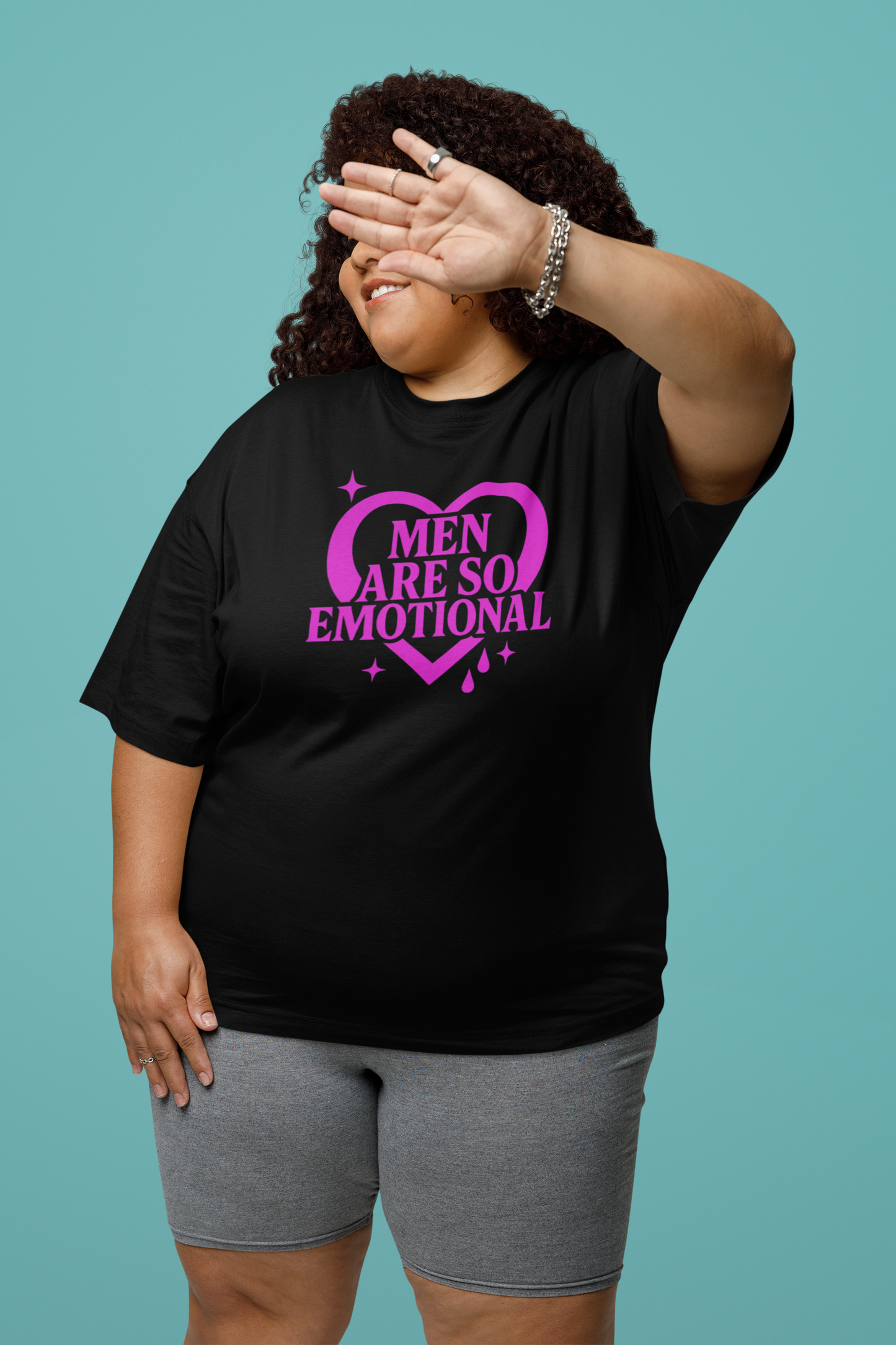 Men Are So Emotional Shirt – Feminist Graphic Tee, 2000s style Funny Empowerment Shirt for Women, Sarcastic Quote Tee