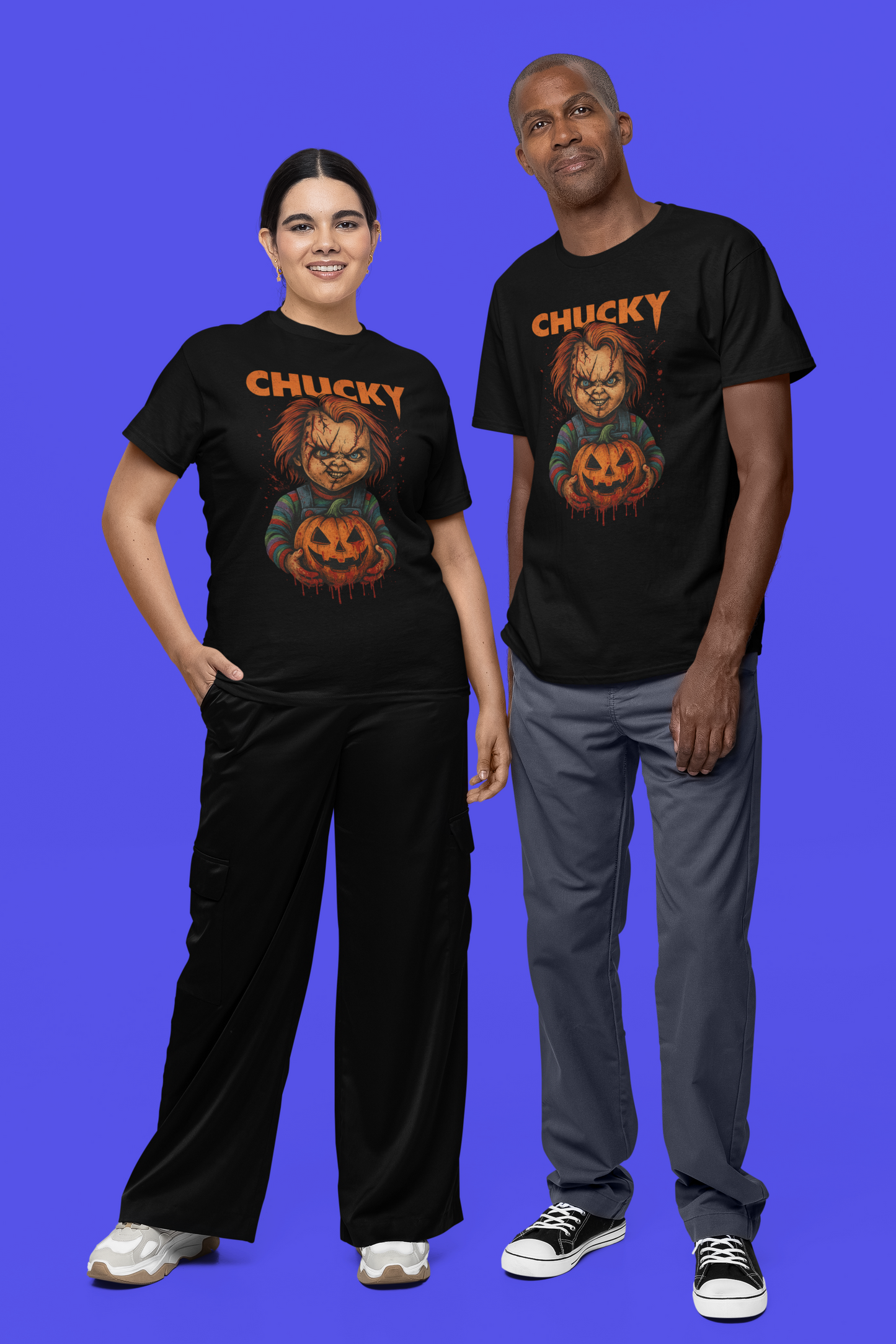 Retro Horror Halloween Shirt – Pumpkin Slasher Tee