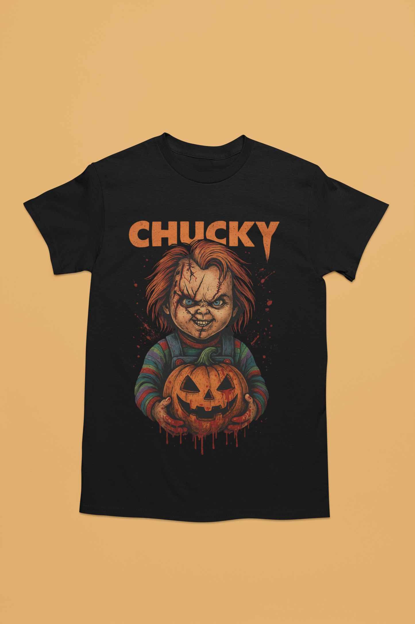 Retro Horror Halloween Shirt – Pumpkin Slasher Tee