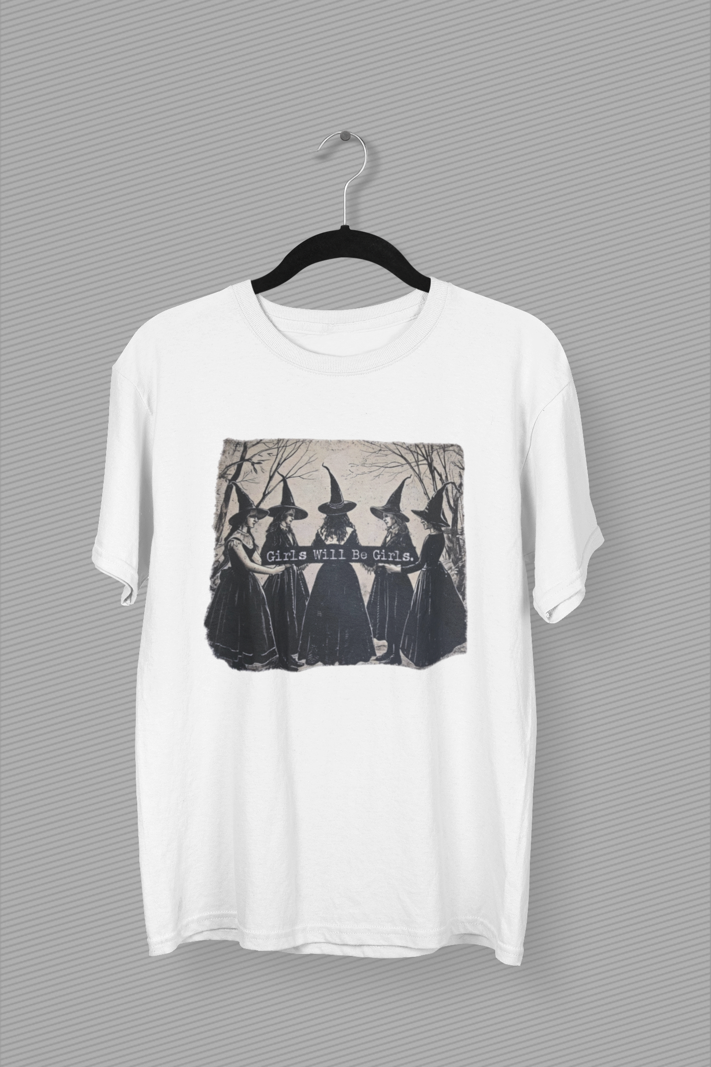 Girls Will Be Girls Shirt – Dark Feminine Witch Shirt – Dark Academia Aesthetic, Coven Graphic Tee, Spooky Season Shirt