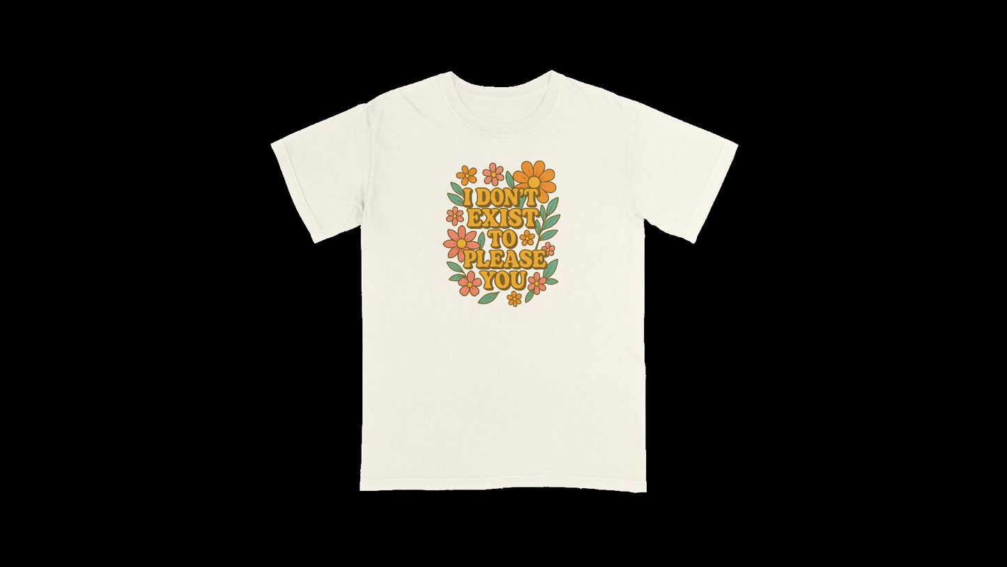 Retro Feminist T-Shirt: 70s Groovy Flower Power - Self Love Tee