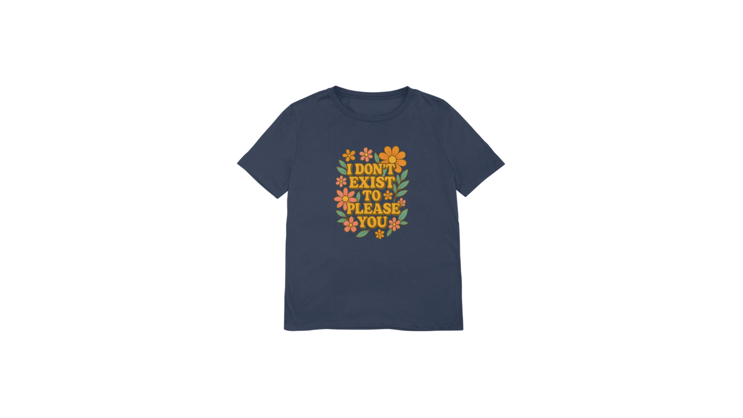 Retro Feminist T-Shirt: 70s Groovy Flower Power - Self Love Tee