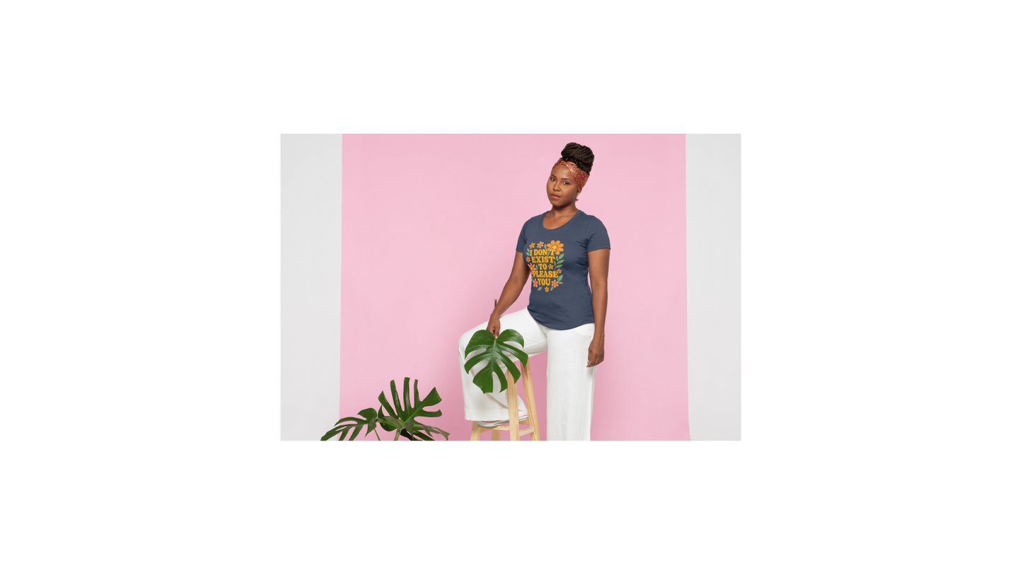 Retro Feminist T-Shirt: 70s Groovy Flower Power - Self Love Tee