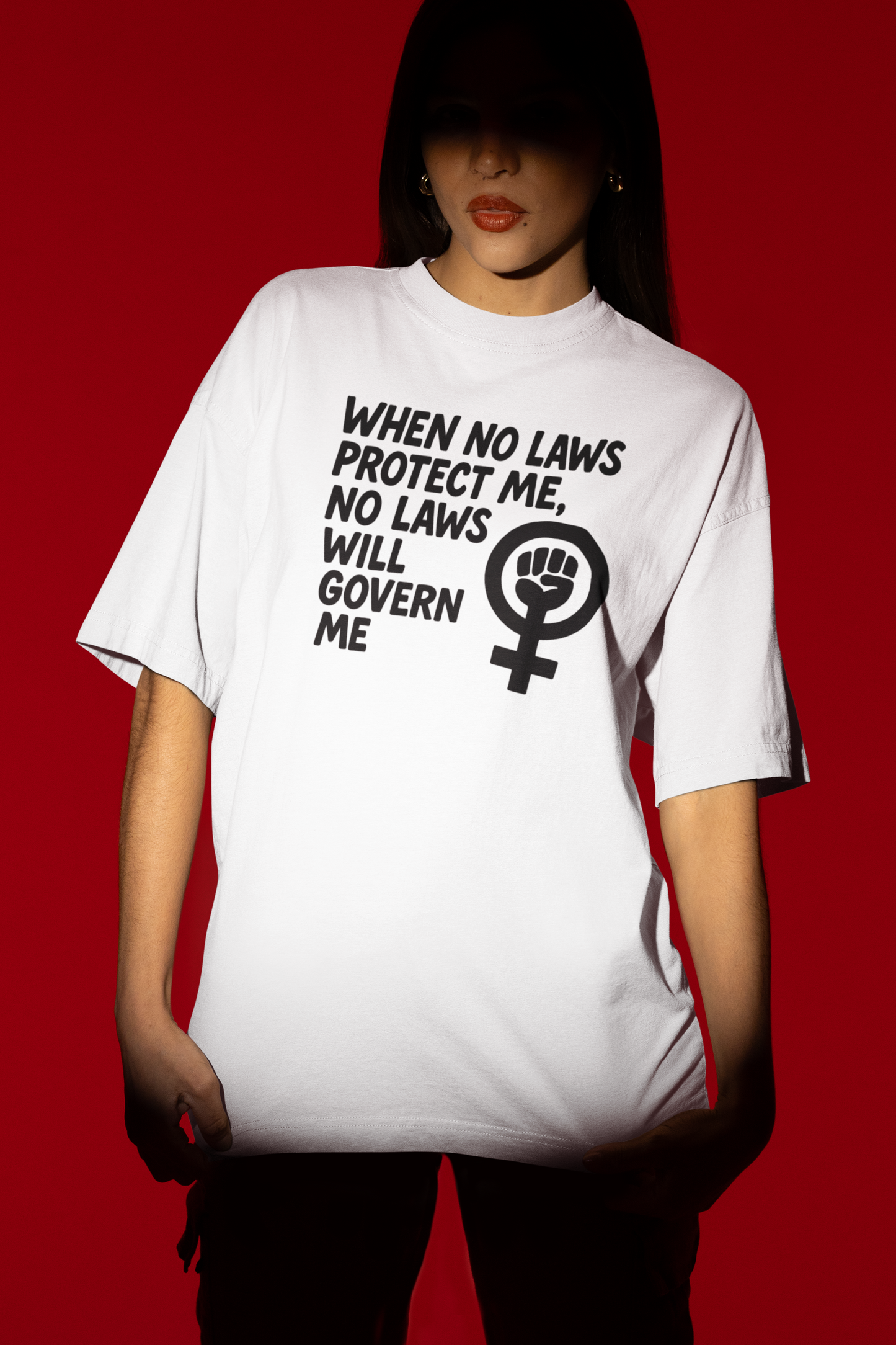 When No Laws Protect Me Feminist Tee