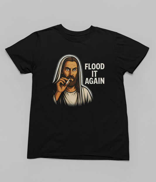 Dark Humor Jesus Graphic T-Shirt: Apocalypse Meme Tee